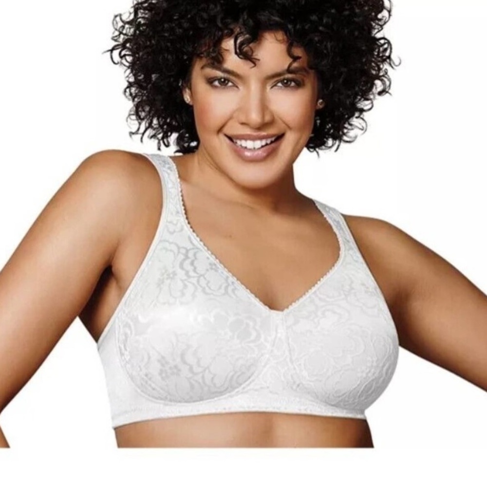 NWT 2 Playtex 18 Hr Ultimate Lift & Support Bra natural lift panels 36B white